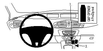 Instrumentpanel och kontroller i Renault Scénic.