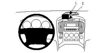 Översikt av instrumentbräda och ratt för Hyundai H1 09-15.