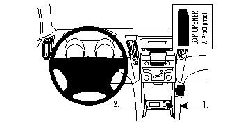 Illustration av instrumentbrädan med verktyg för Hyundai Sonata 11-14.