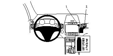Instrumentbräda med detaljer om navigering och verktyg.