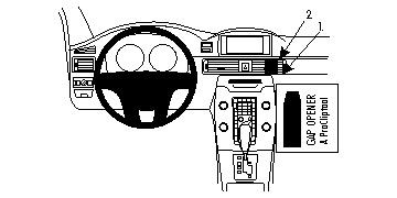 Instrumentpanel och kontroller för Volvo V70 12-15, med fokus på träpanel.
