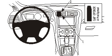 Illustration av instrumentpanel och kontroll för kopphållare i Ford Mondeo 15-.