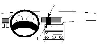Monteringsanvisningar för ProClip till Opel Astra 92-97.