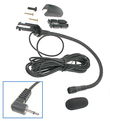 Svanhalsmikrofon med 3.5mm kontakt och 6 meters kabel.