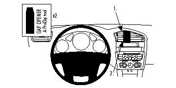 Monteringsanvisningar för ProClip i Citroen C4 II.