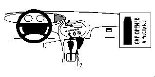 Instruktioner för installation av ProClip Monteringsbygel i Ford Taurus 96-99.