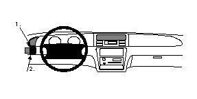 Montering av ProClip till Honda Shuttle, visande instrumentbräda.