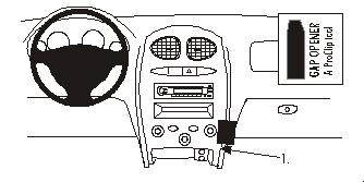 Monteringsanvisning för ProClip till Hyundai Santa Fe 01-05.