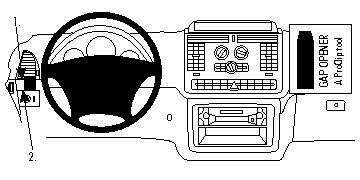 Diagram av instrumentbräda i Mercedes Benz Vito 04-14.