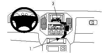 Monteringsanvisning för ProClip till Mitsubishi Pajero 00-06.