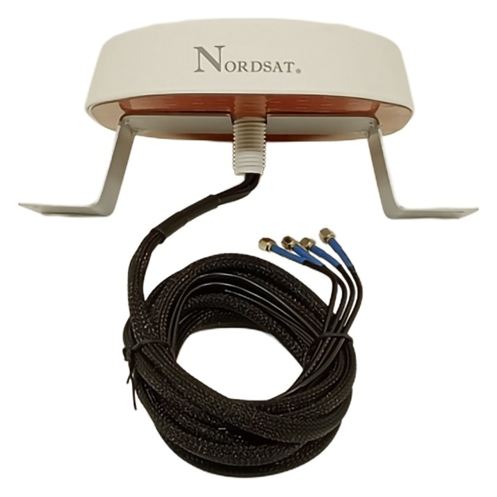 Nordsat 2G/3G/4G/5G Omniantenn, rundstrålande 4x4 MIMO-antenn