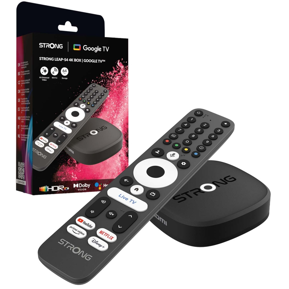 Strong LEAP-S4, 4K-streamingbox med Google TV