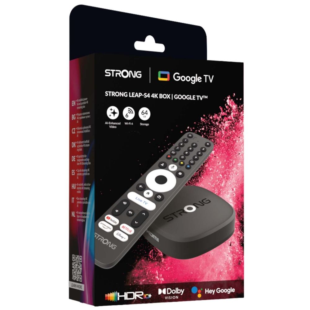 Strong LEAP-S4, 4K-streamingbox med Google TV