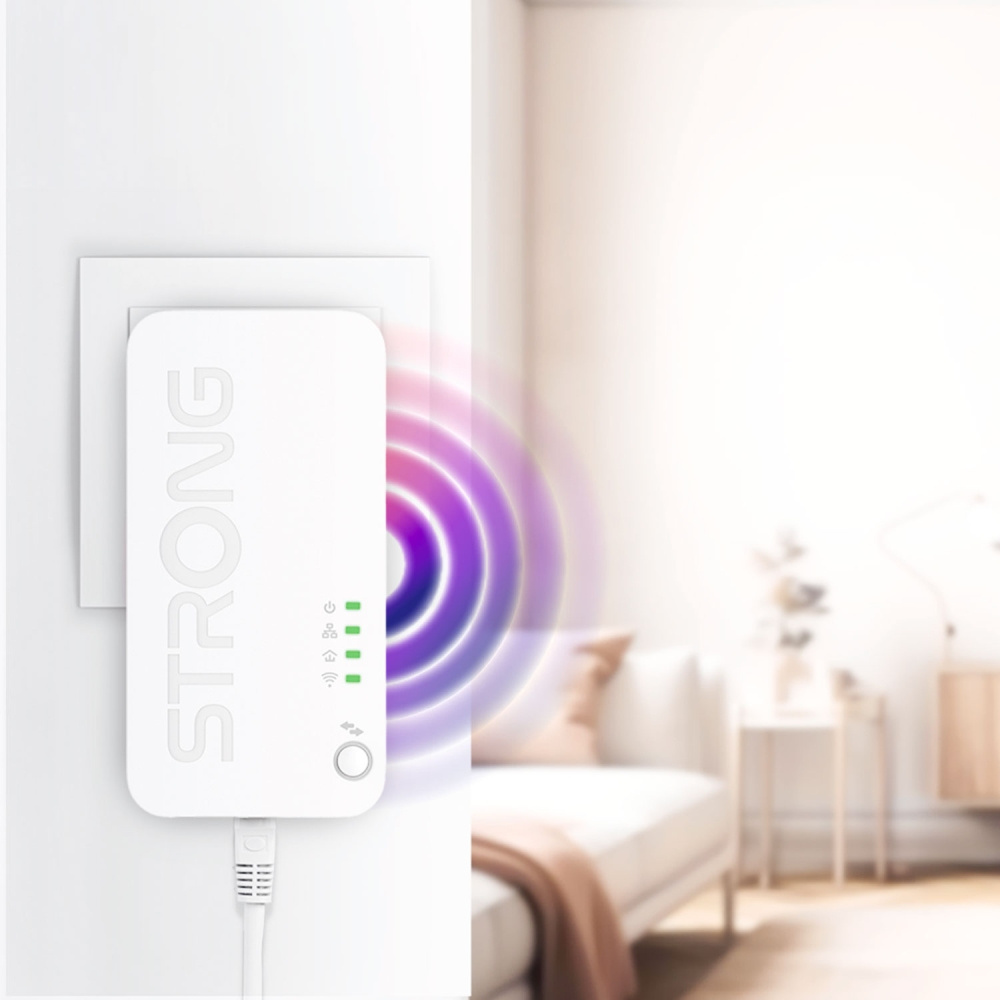 Strong POWERLWF1000DUOMINI, Powerline Wi-Fi 1000 Kit Mini