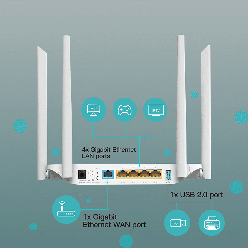 Strong Dual Band Gigabit Router 1200S