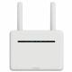 Strong 4G+ LTE Router Router med två antenner och LED-indikatorer för status och anslutning.