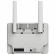 Strong 4G+ LTE Router Router med två antenner och anslutningar för LAN och WAN.