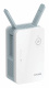 D-Link E15 AX1500 Mesh Range Extender, repeater för WiFi-nätverk En vit WiFi-repeater med två antenner och indikatorljus.