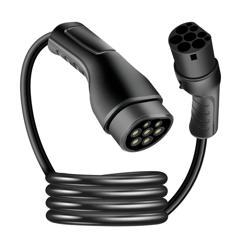 LogiLink EVC0122, Typ 2-laddkabel 3-fas 32 A 22 kW 7,5 m