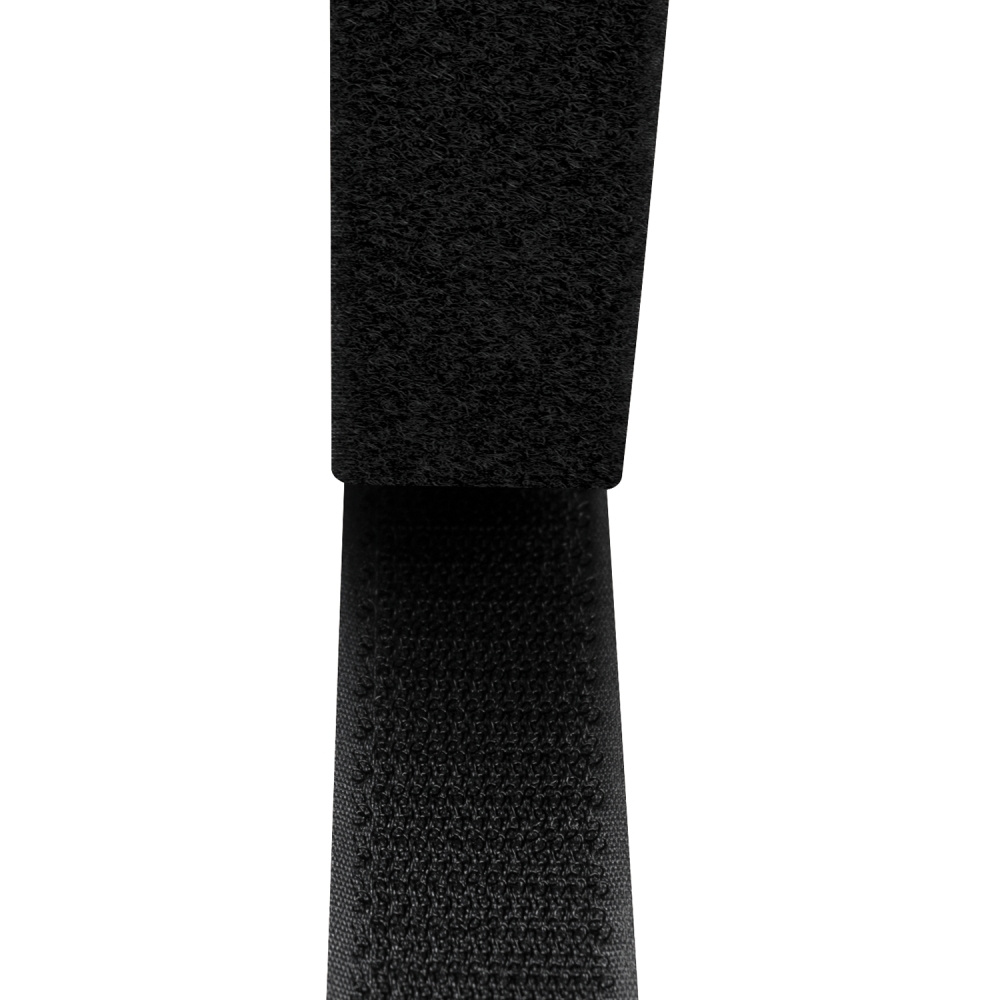 LogiLink Självhäftande kardborreband 25 mm x 5 m, svart
