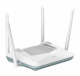 D-Link R32/E EAGLE PRO AI AX3200, smart router En vit router med fyra antenner och en modern design.