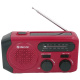 Denver SCR-2010, vevradio med solcellsuppladdning Vevradio i röd färg med solcellsuppladdning och flera mottagningsalternativ.