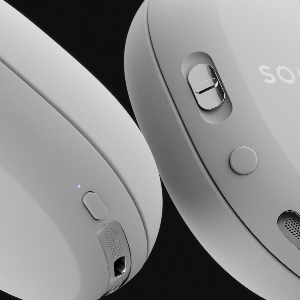 Sonos Ace Ultra trådlösa brusreducerande hörlurar, vit