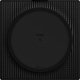 Sonos Amp, grym stereoförstärkare med streaming, HDMI & AirPlay 2 En svart stereoförstärkare med en rund form och texten \