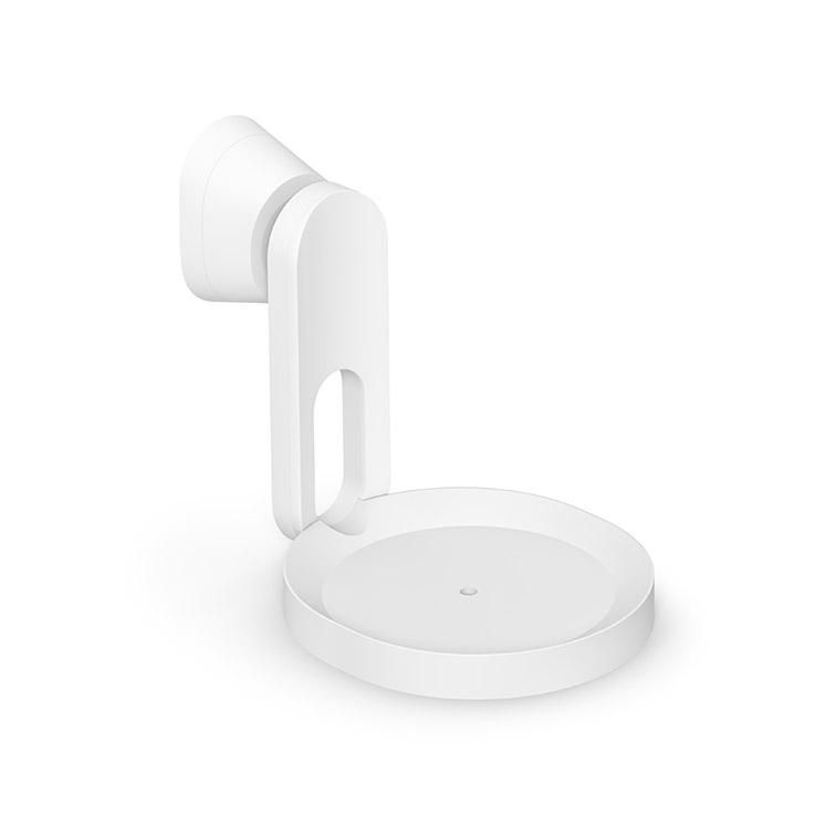 Vitt väggfäste för Sonos Era 100, enkel och stilren design.