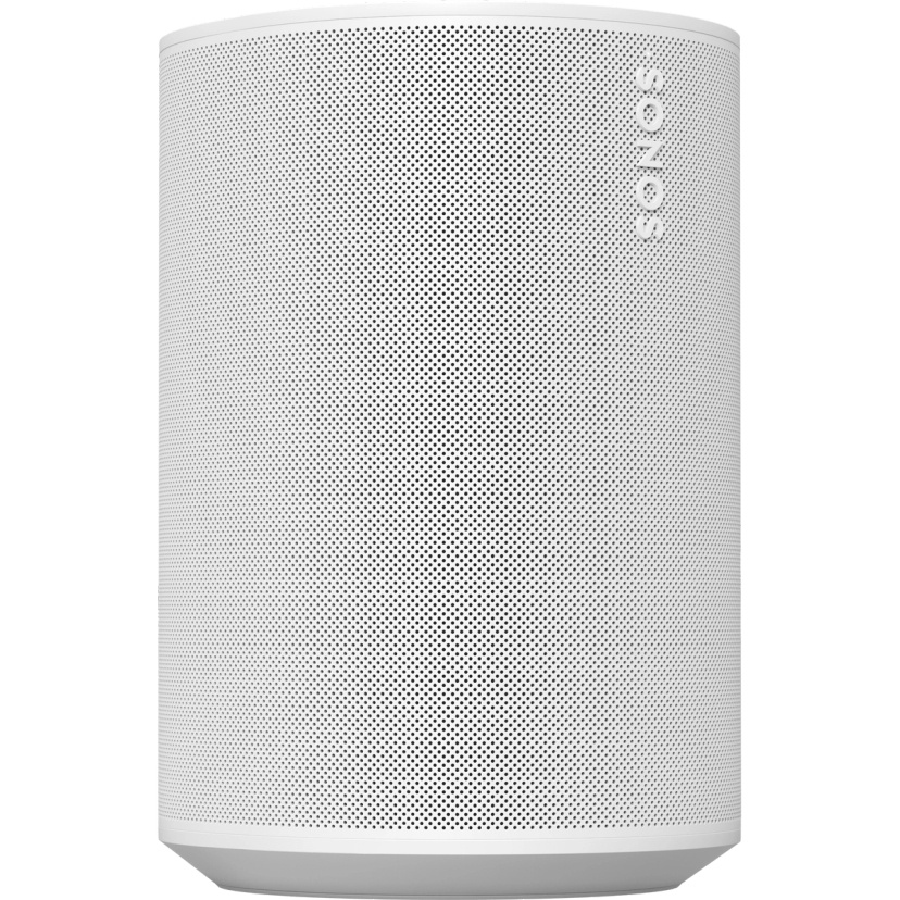 Vit Sonos Era 100 smart högtalare med perforerad grill.