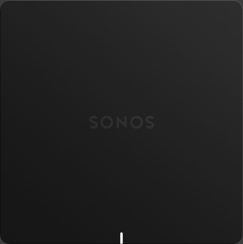 Svart enhet med logotypen \