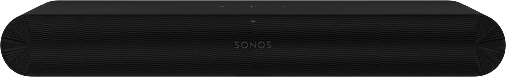 Kompakt svart soundbar med enkel design för förbättrad ljudupplevelse.