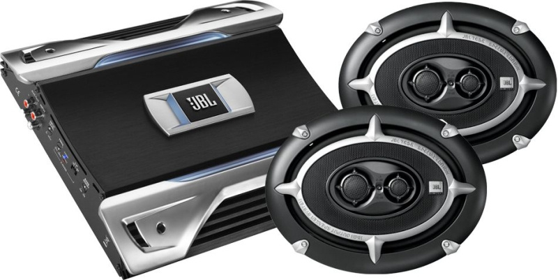 Tungt JBL hatthyllepaket, 6x9 tum och slutsteg