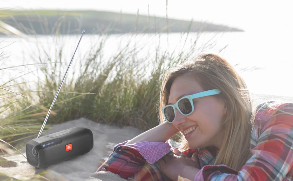 JBL TUNER, portabel högtalare med BT & DAB/FM-radio, svart