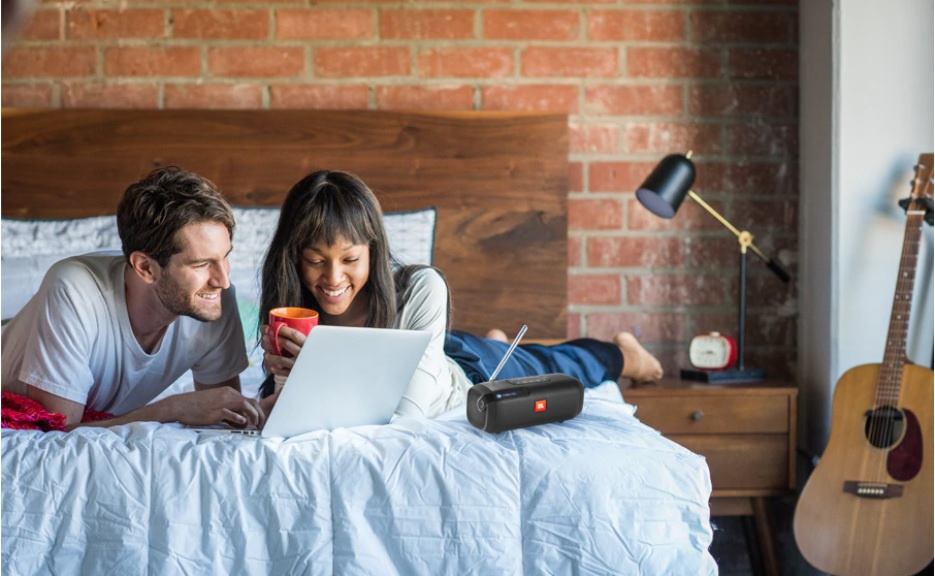 JBL TUNER, portabel högtalare med BT & DAB/FM-radio, svart