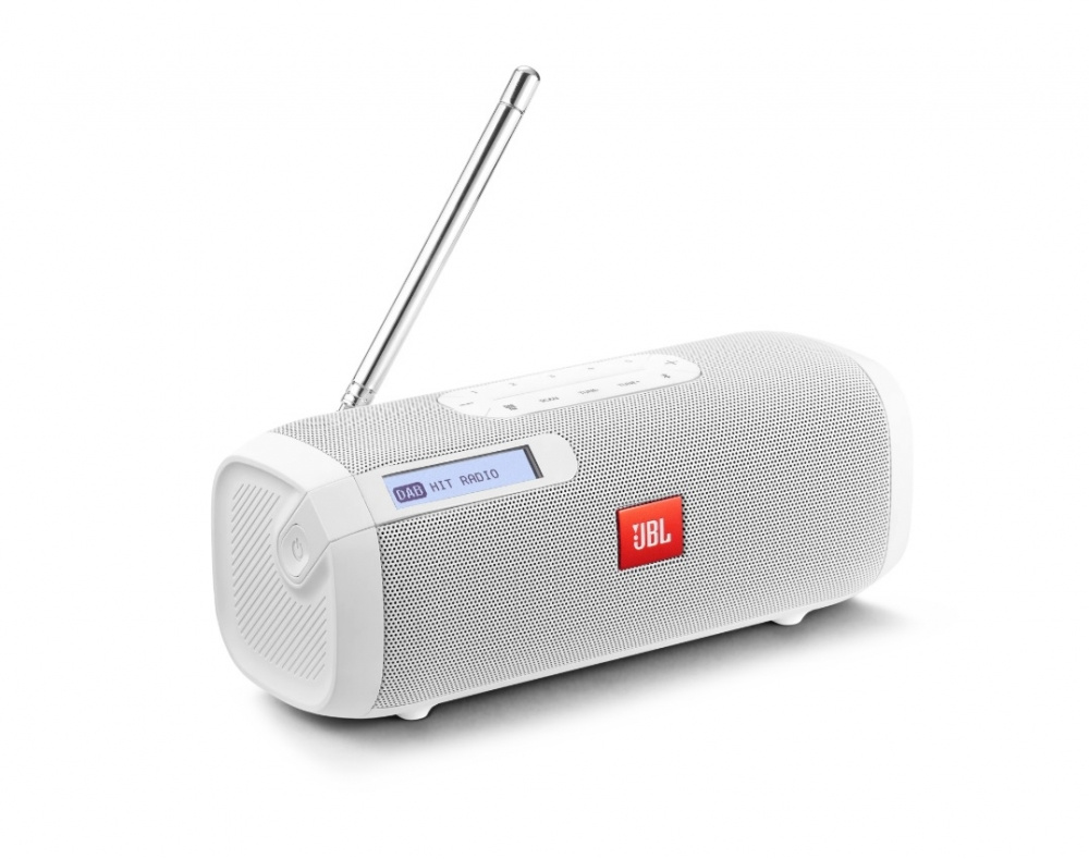 JBL TUNER, portabel högtalare med BT & DAB/FM-radio, vit