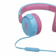 JBL JR310 trådade JBL JR310 hörlurar för barn, blå/rosa