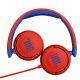 JBL JR310 trådade hörlurar för barn, röd/blå