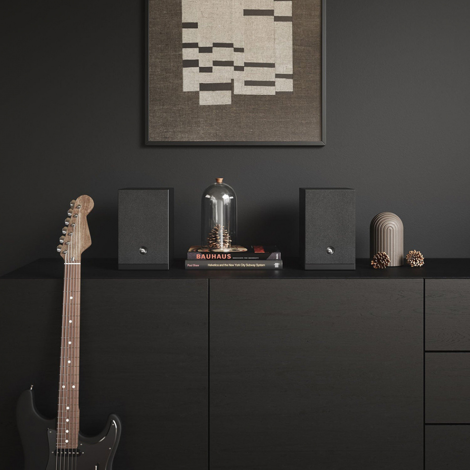 Audio Pro A28 W aktiva stativhögtalare med Wi-FI, svart