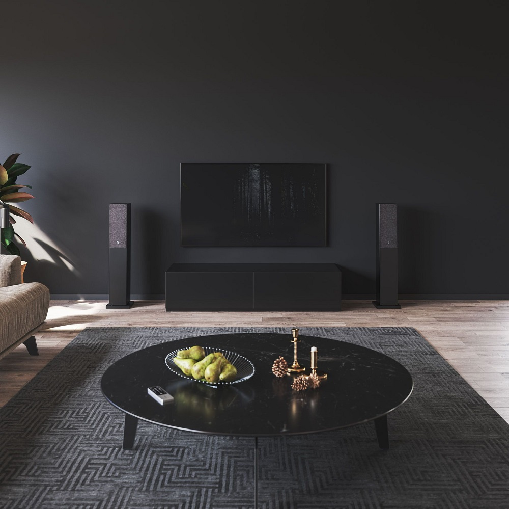 Audio Pro A36 golvhögtalare med Wifi & Bluetooth, svart par