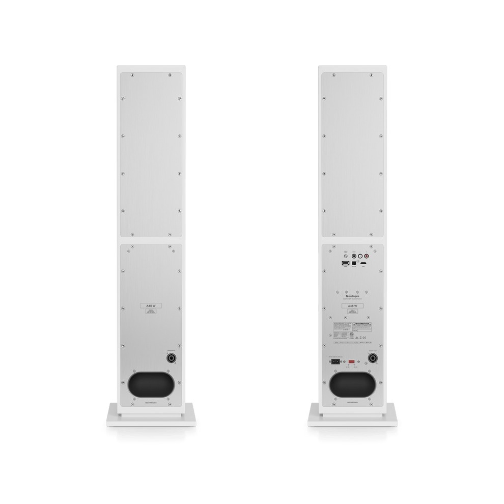 Audio Pro A48 W aktiva högtalare med HDMI, vit par