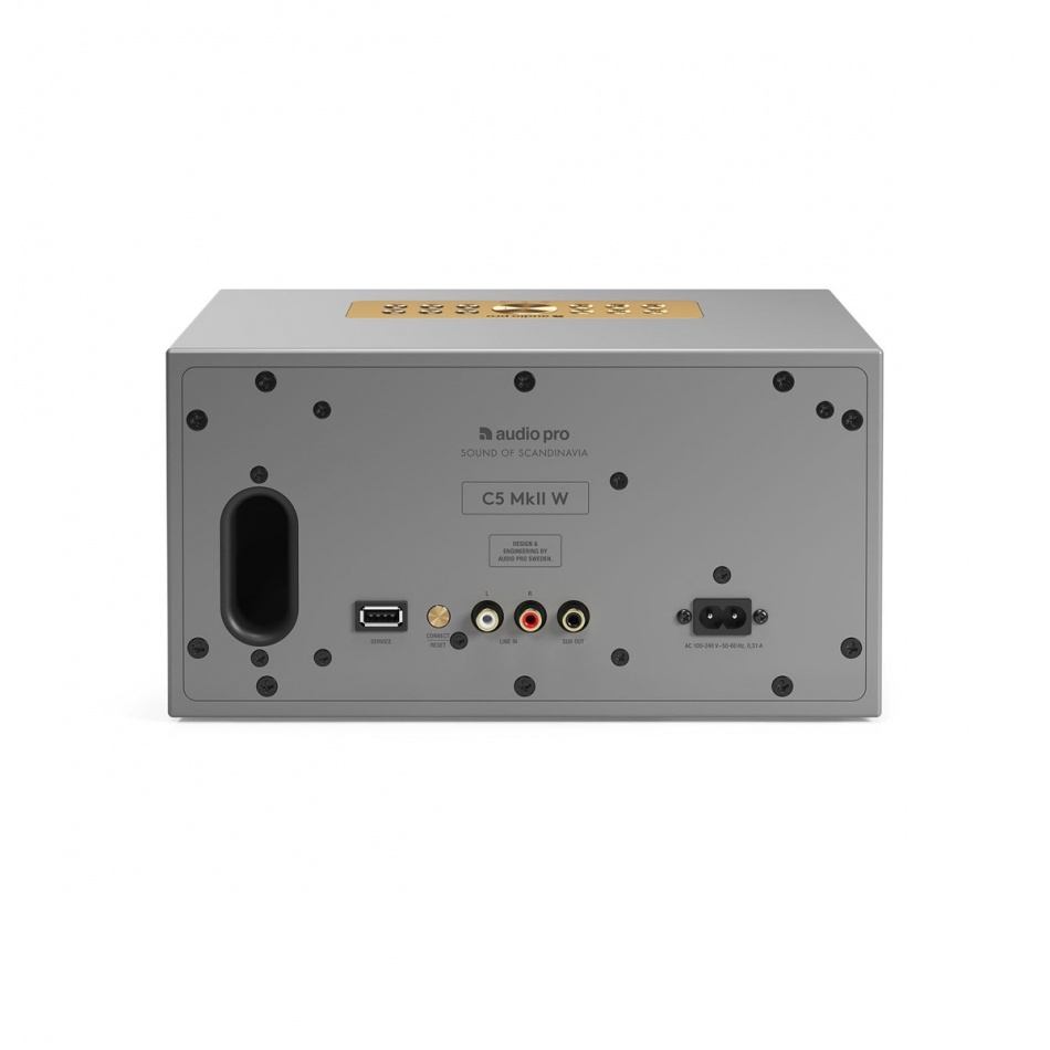 Audio Pro C5 MKII W, Wifi-högtalare, grå