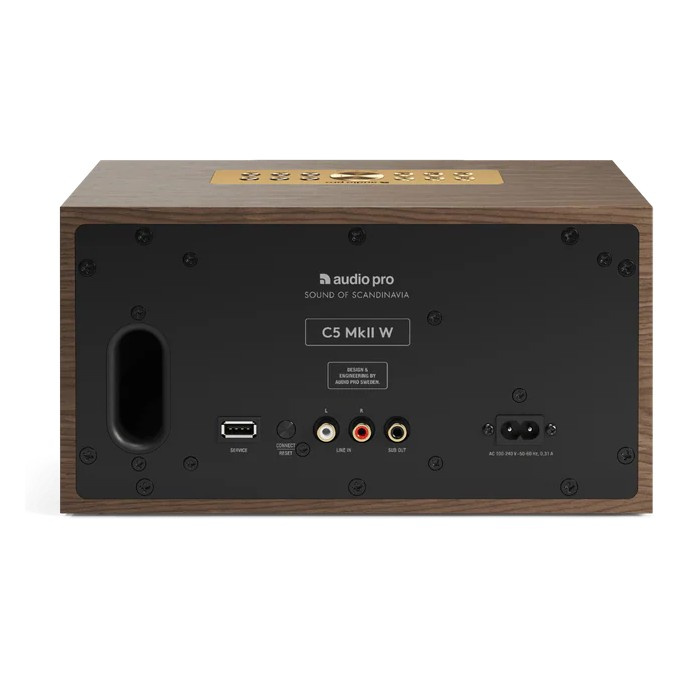 Audio Pro C5 MKII W, Wifi-högtalare, valnöt