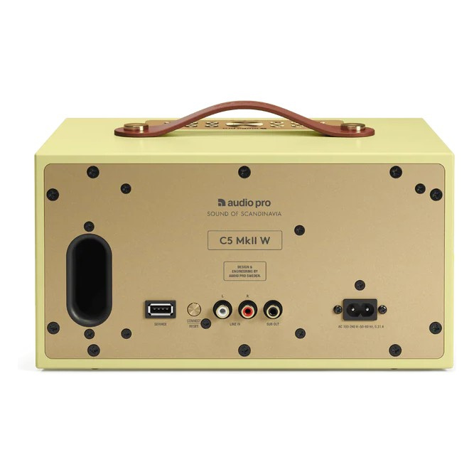 Audio Pro C5 MKII W, Wifi-högtalare, Classic Yellow