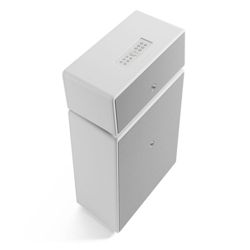 Audio Pro Drumfire II W Wi-Fi-högtalare med Google Cast & AirPlay 2, vit