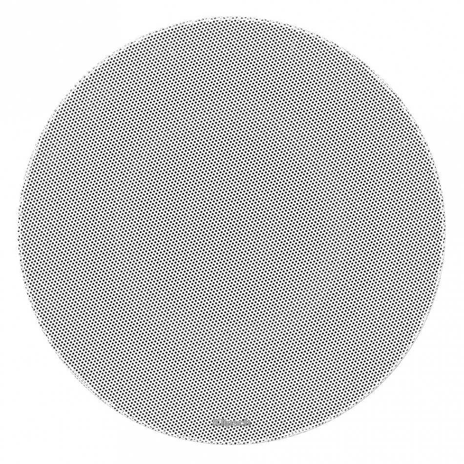 Rund gitarrhögtalarkåpa med nätgaller för tak-/vägginstallation.