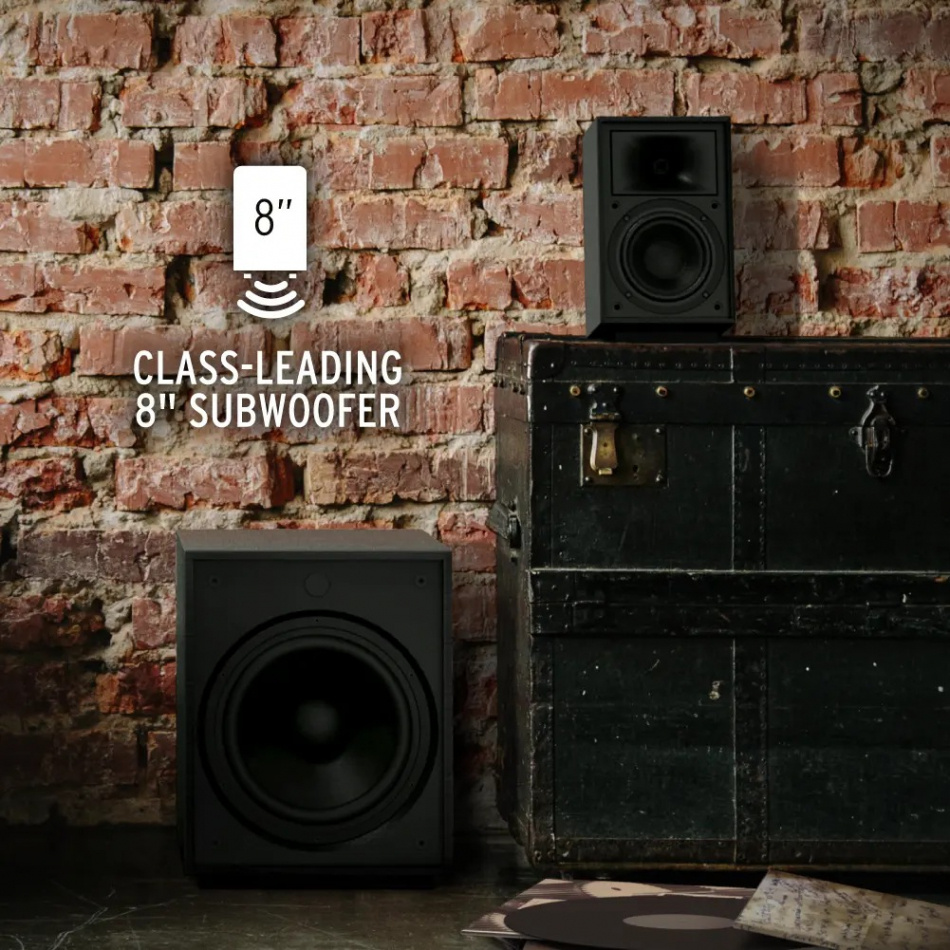 Klipsch ProMedia Heritage 2.1 aktivt högtalarsystem med Bluetooth, svart