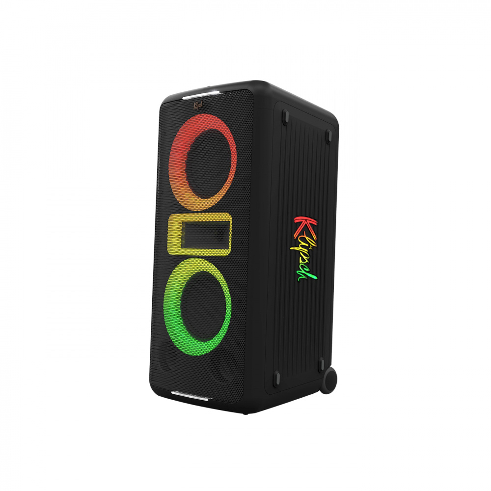 Högtalare med rullhjul, tron färger och Bluetooth. Perfekt för fester.