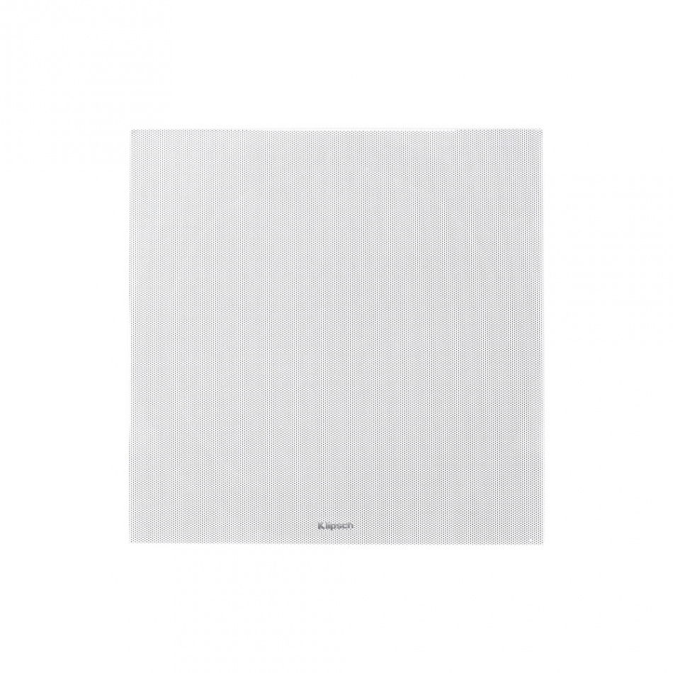 Takhögtalartäckpanel i vitt, för Klipsch PRO-180RPC-LCR. Enkel design.