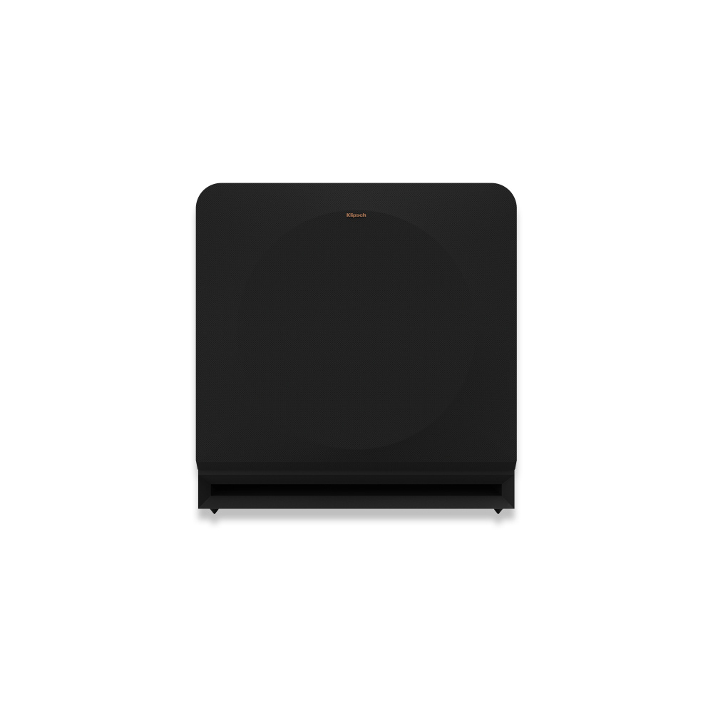 Svart aktiv subwoofer med 14\